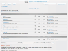 Tablet Screenshot of forum.spaceuncharted.com
